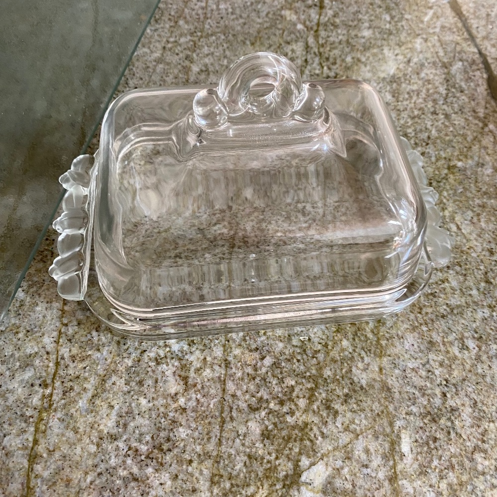 Glass Butter or Cheese dish